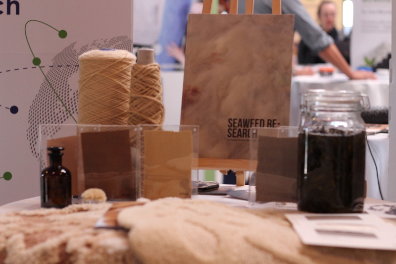 Display of products at one of the booths